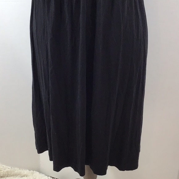 J. Crew black jersey ruffle dress - Picture 4 of 7